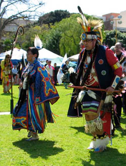 Les Peters at the 2010 Pow Wow